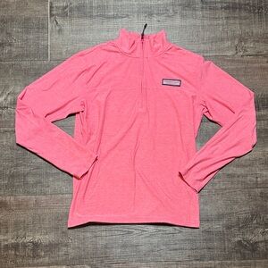Vineyard Vines Pink Quarter-Zip Jacket